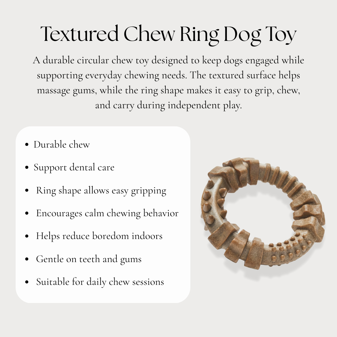Textured Chew Ring Dog Toy