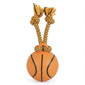 Rubber Basketball Rope Dog Toy