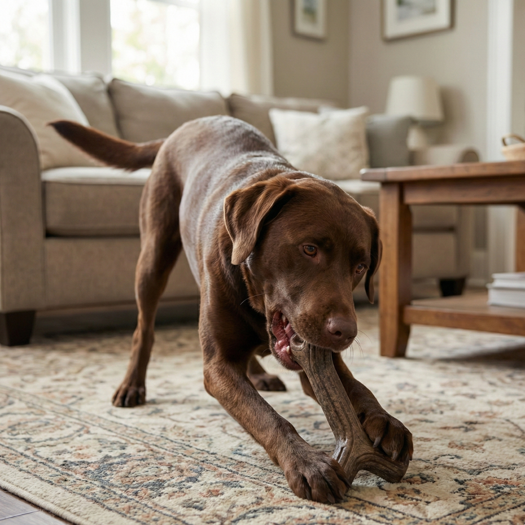 Durable Antler-Style Chew Dog Toy
