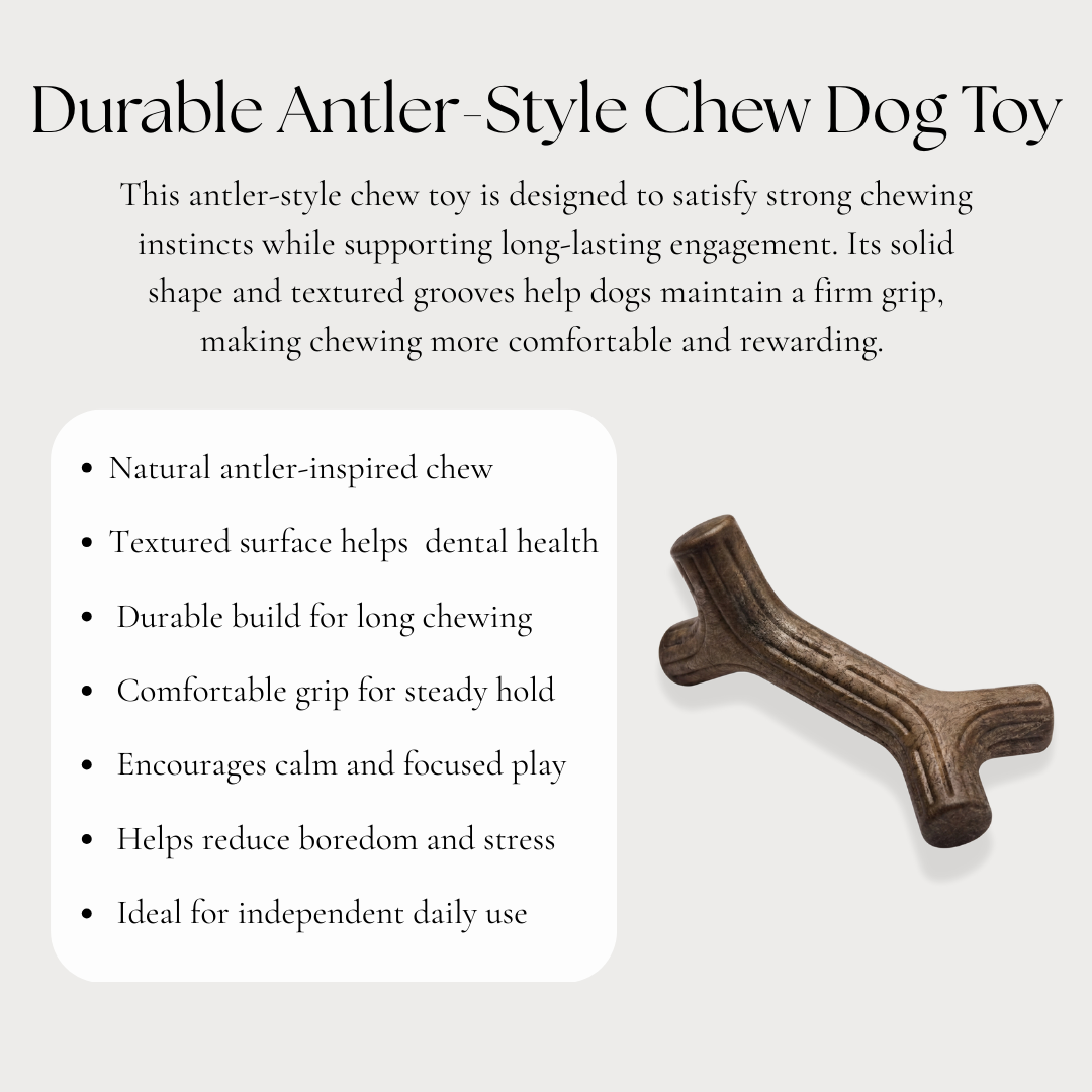Durable Antler-Style Chew Dog Toy