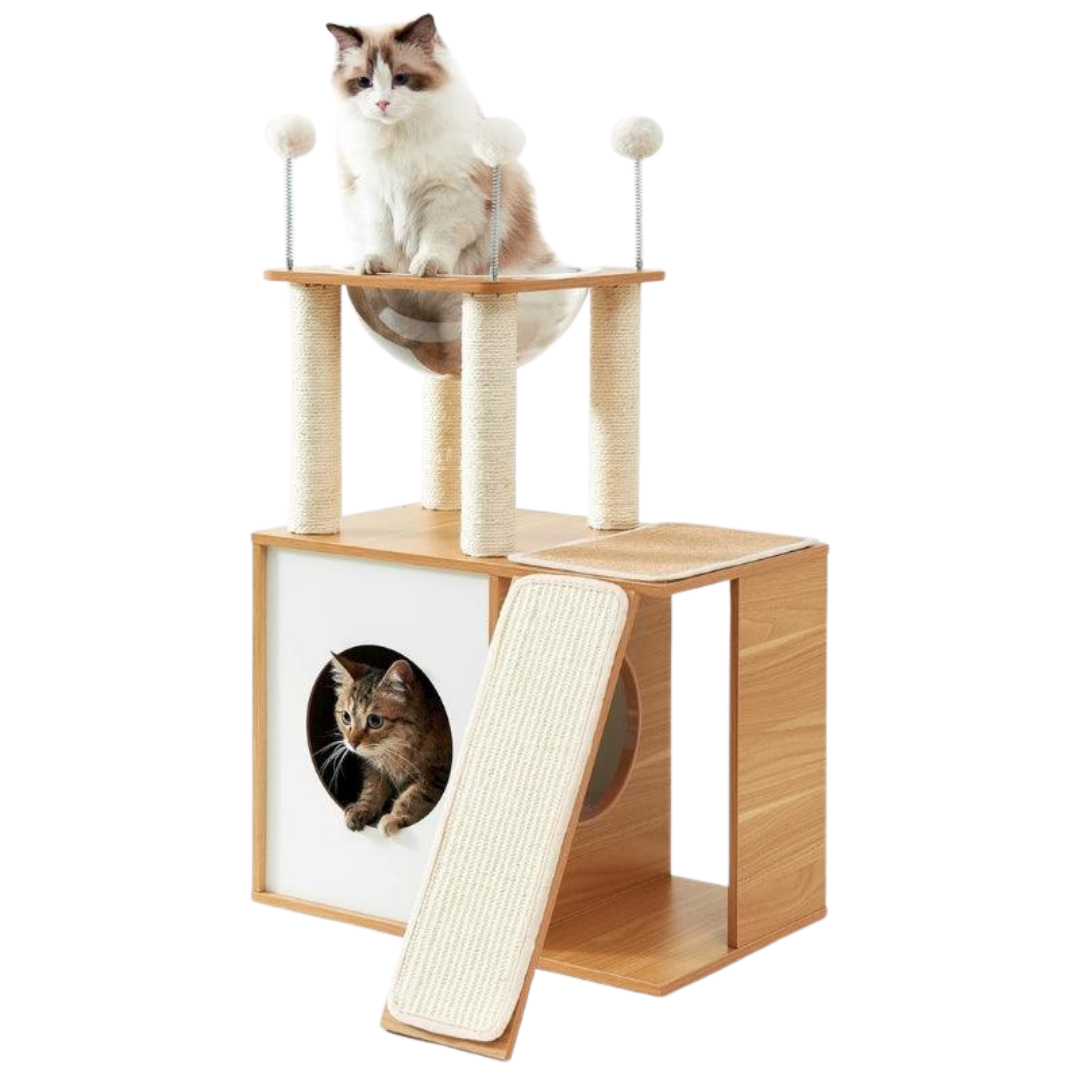 Stylish Wooden Cat Playground
