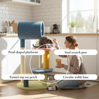 Floral Multi Level Cat Tower