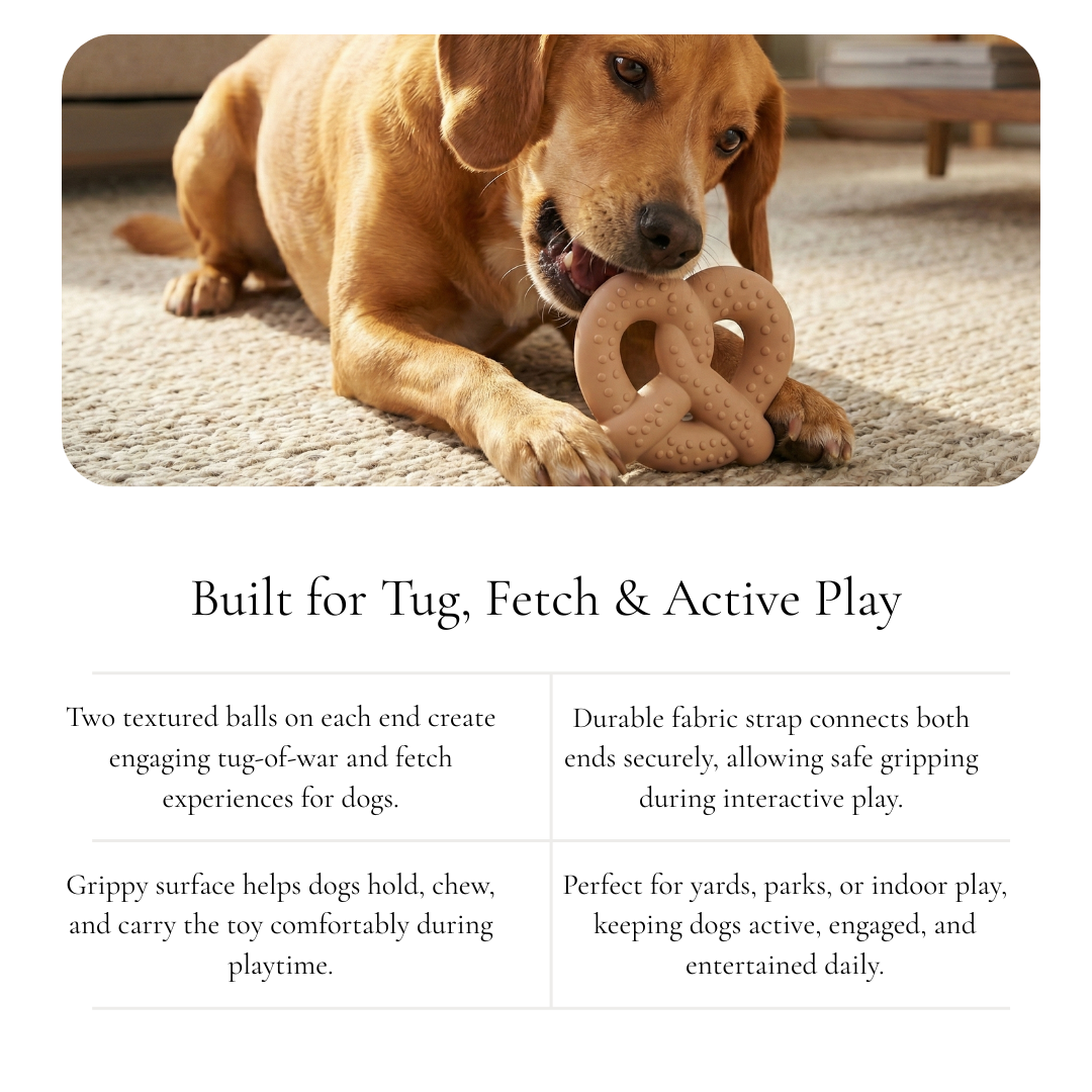 Double Ball Tug Dog Toy