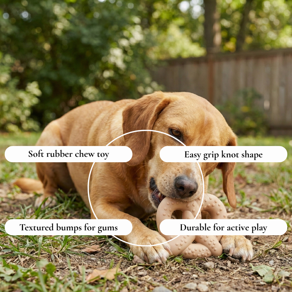 Double Ball Tug Dog Toy