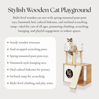 Stylish Wooden Cat Playground