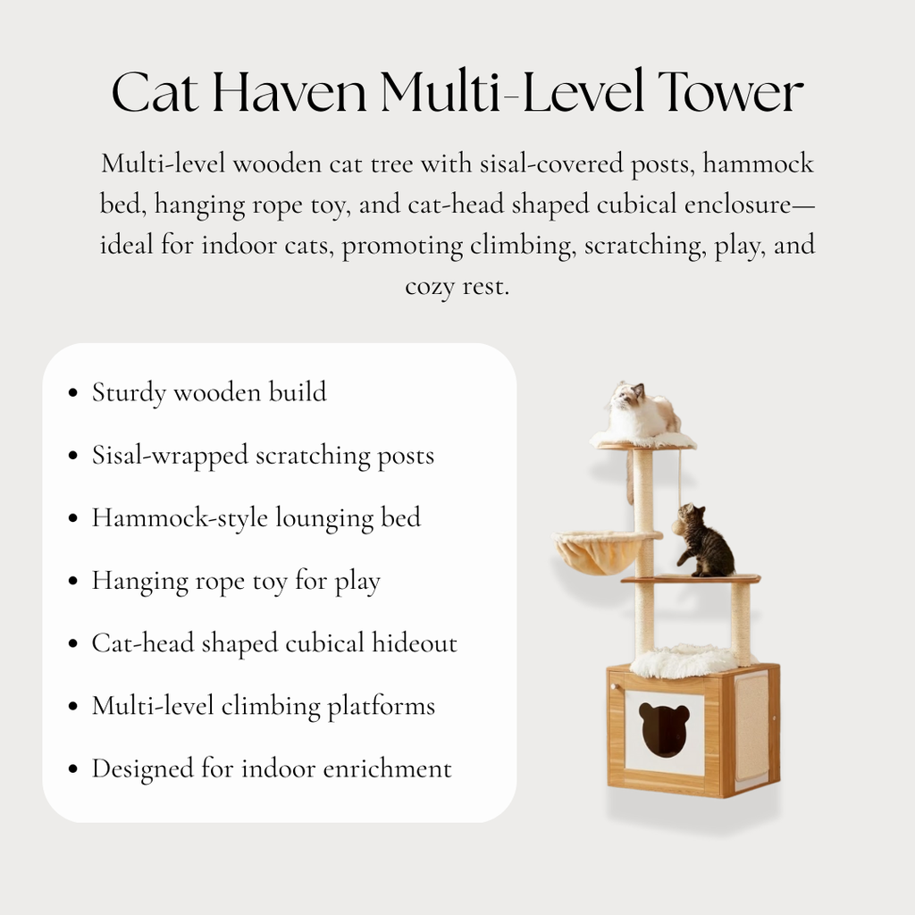 Cat Haven Multi-Level Tower