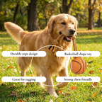 Rubber Basketball Rope Dog Toy