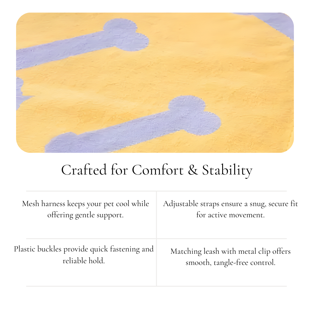 Yellow Bone Print Pet Blanket