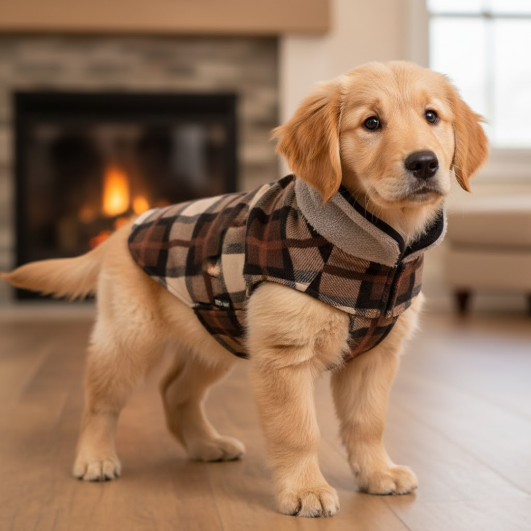 Plaid Fleece Dog Sweater