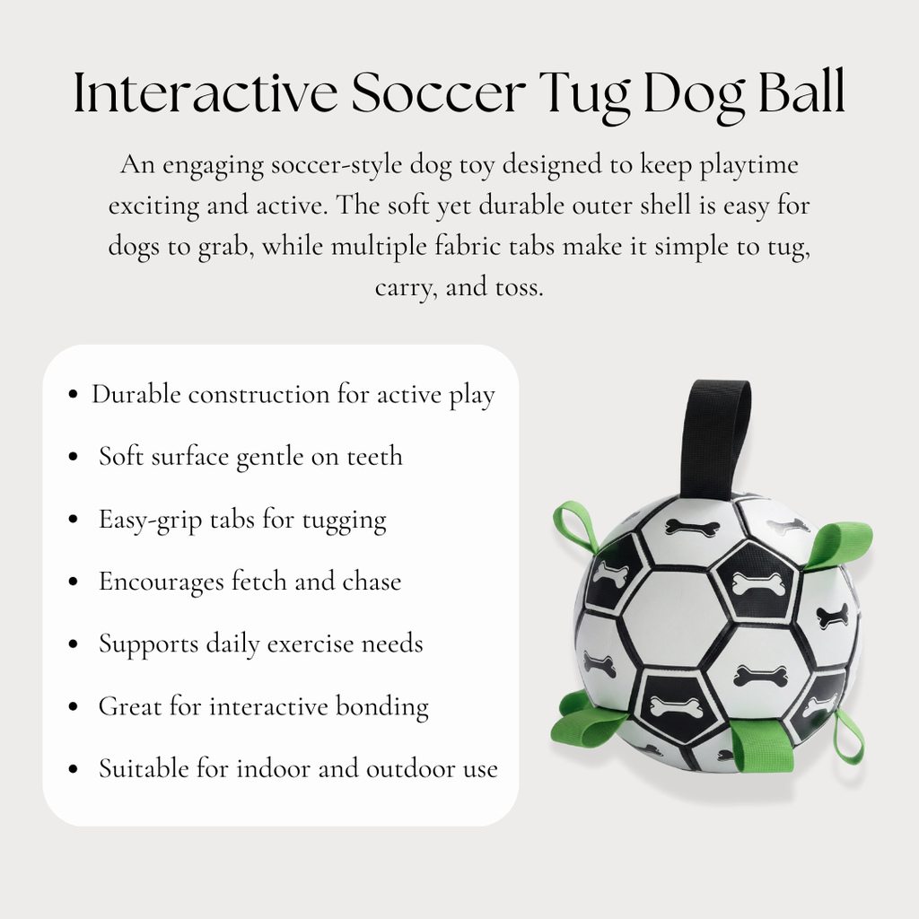 Interactive Soccer Tug Dog Ball