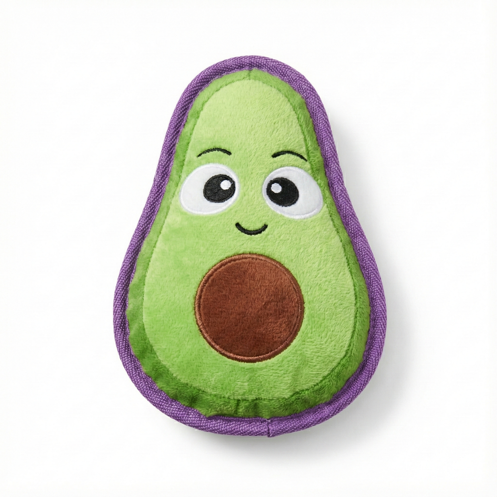 Avocado Plush Dog Toy