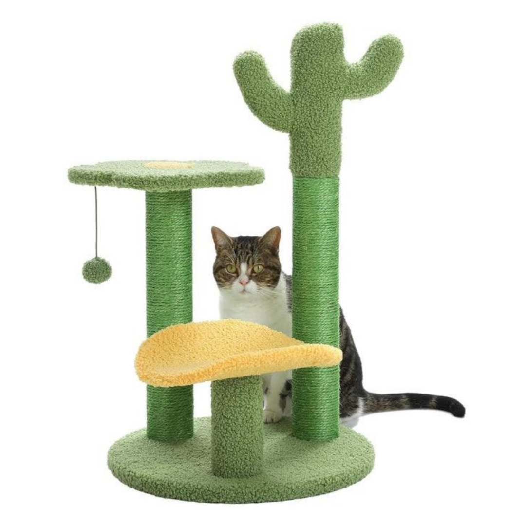 Cactus Themed Cat Play Tower