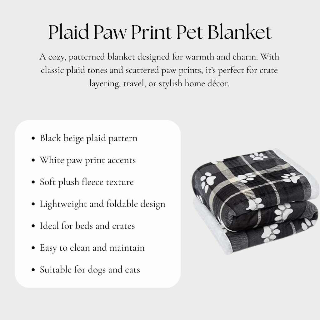 Plaid Paw Print Pet