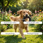 Textured Ring Chew Dog Toy