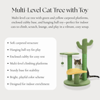 Multi-Level Cat Tree with Toy
