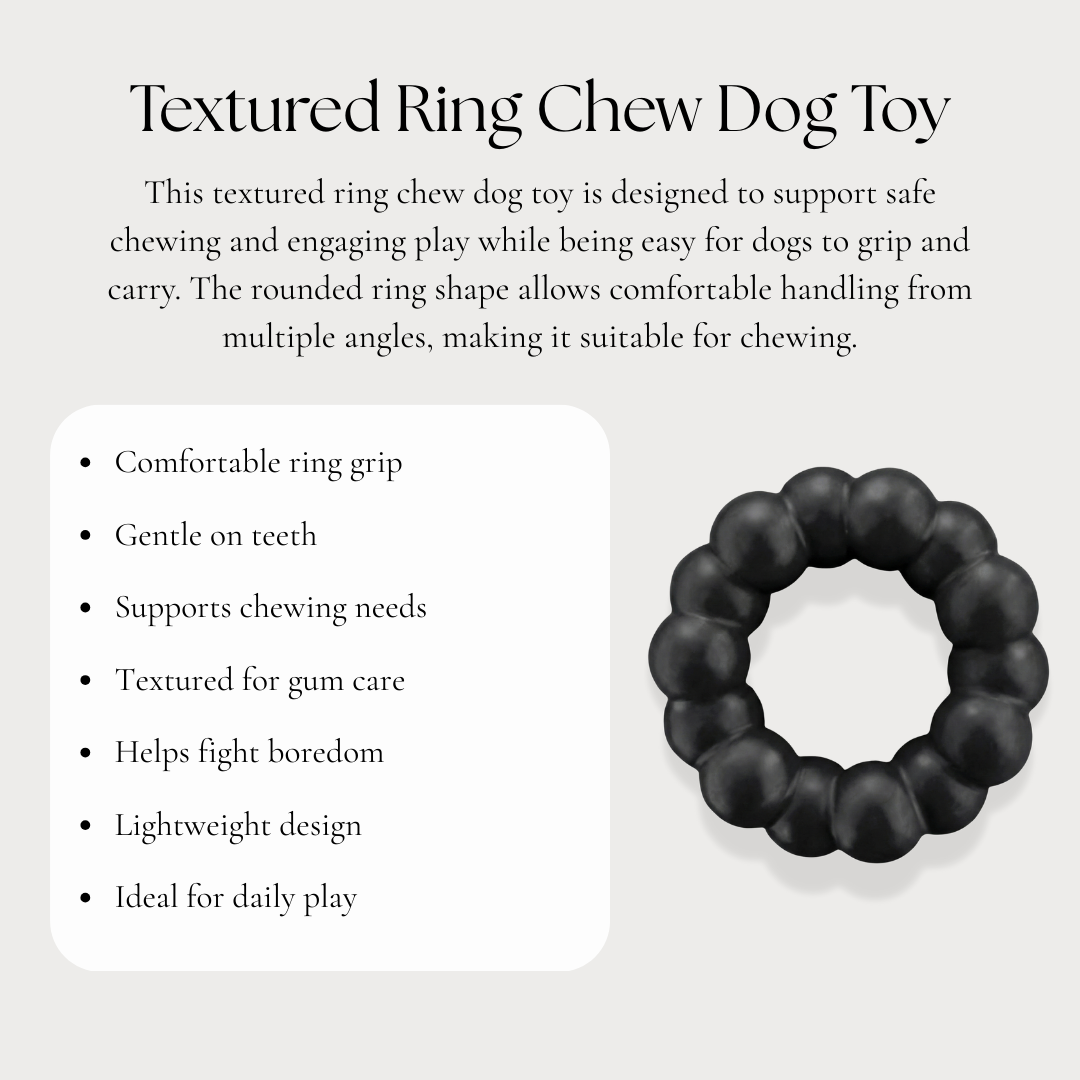 Textured Ring Chew Dog Toy