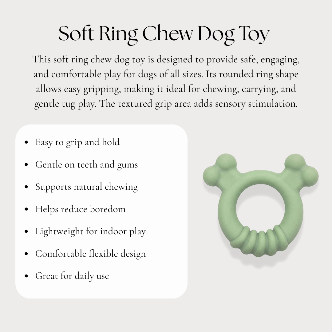 Soft Ring Chew Dog Toy