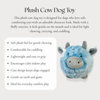 Plush Cow Dog Toy