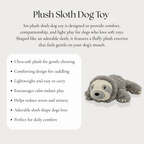 Plush Sloth Dog Toy