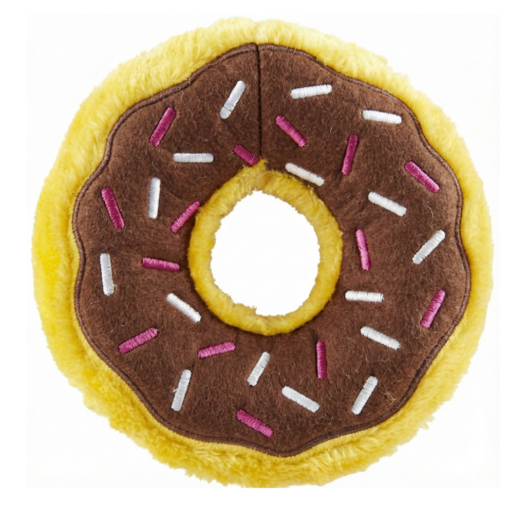 Donut Delight Plush Dog Toy