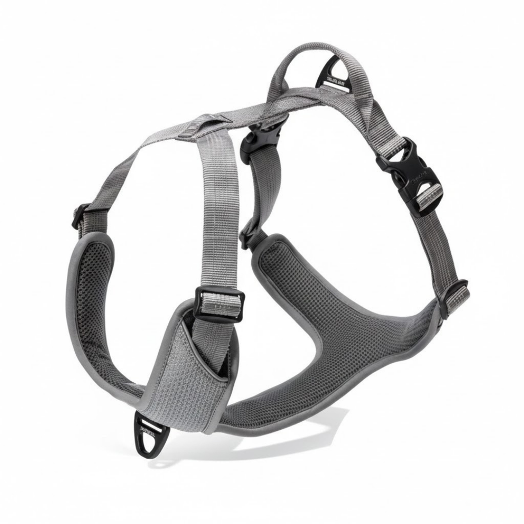 Gray Mesh Padded Harness