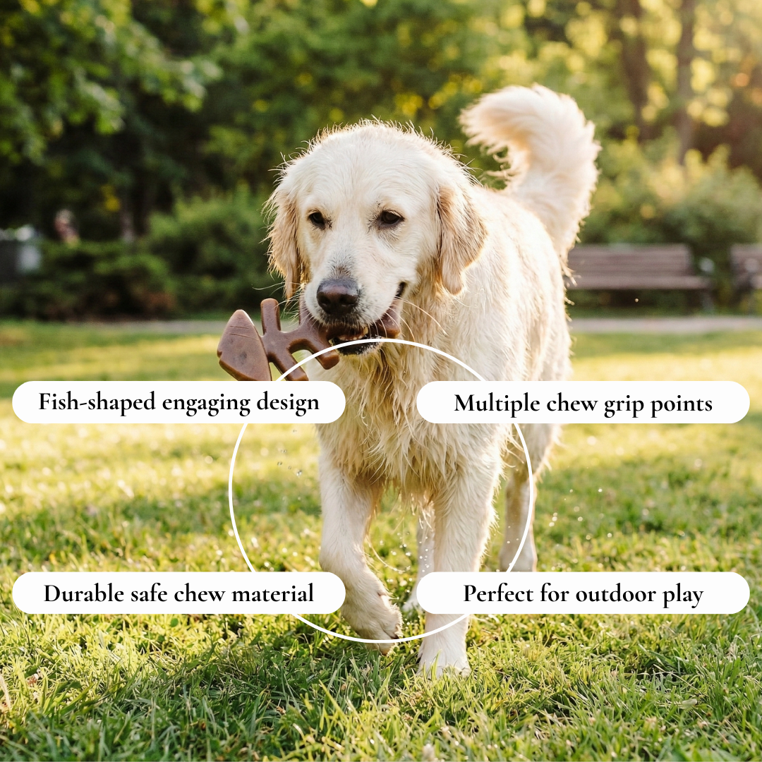 Fishbone Durable Chew Toy