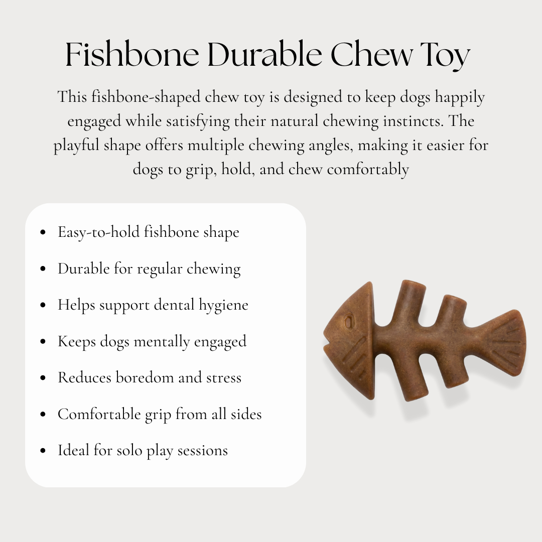 Fishbone Durable Chew Toy