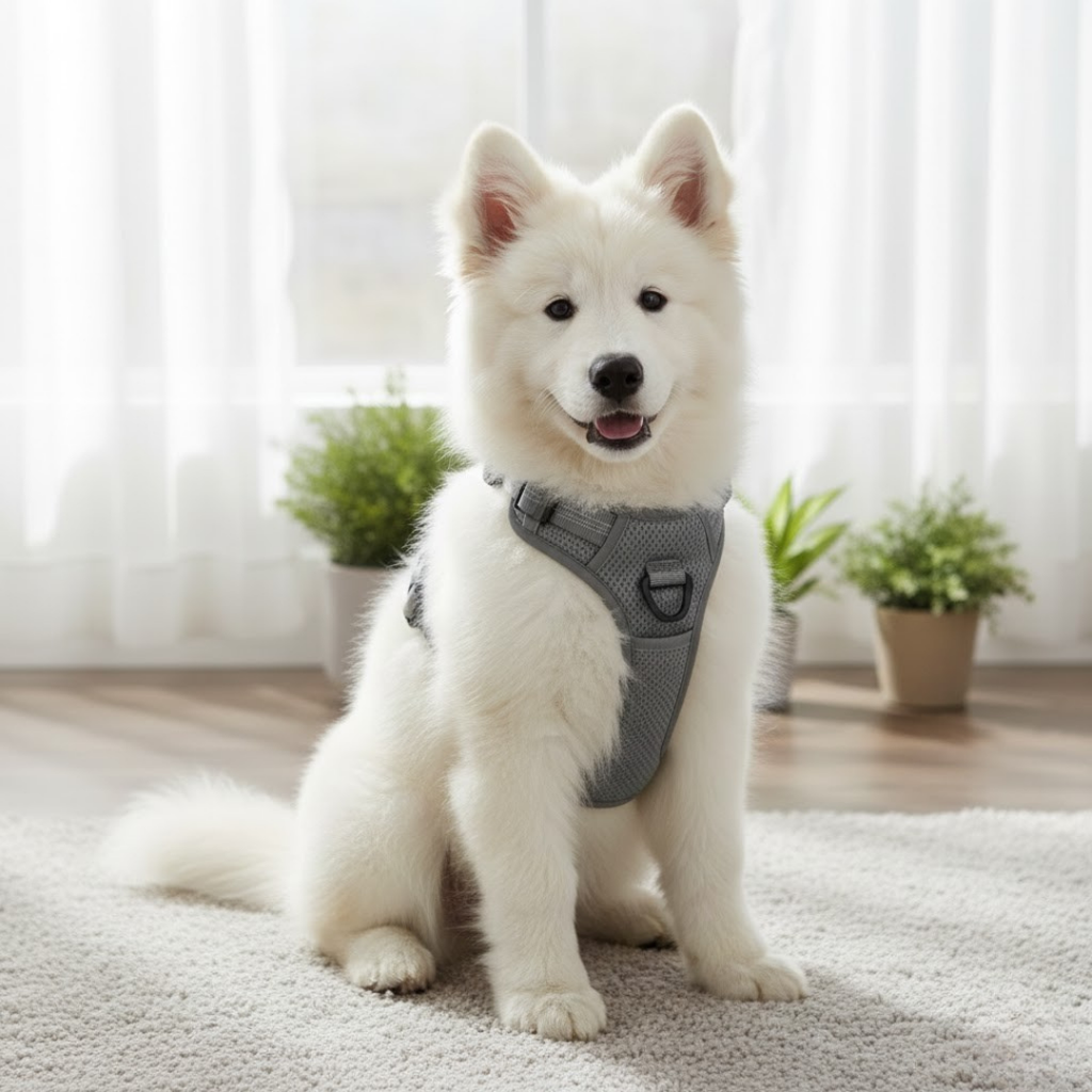 Gray Mesh Padded Harness