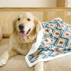 Geometric Diamond Pet Blanket
