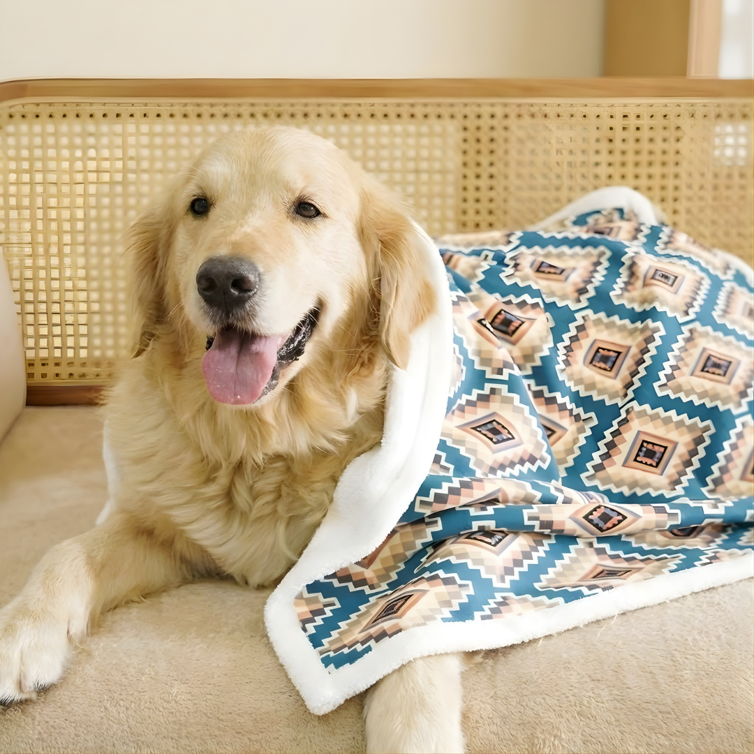 Geometric Diamond Pet Blanket