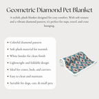 Geometric Diamond Pet Blanket