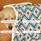 Geometric Diamond Pet Blanket