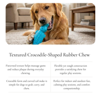 Crocodile Textured Chew Dog