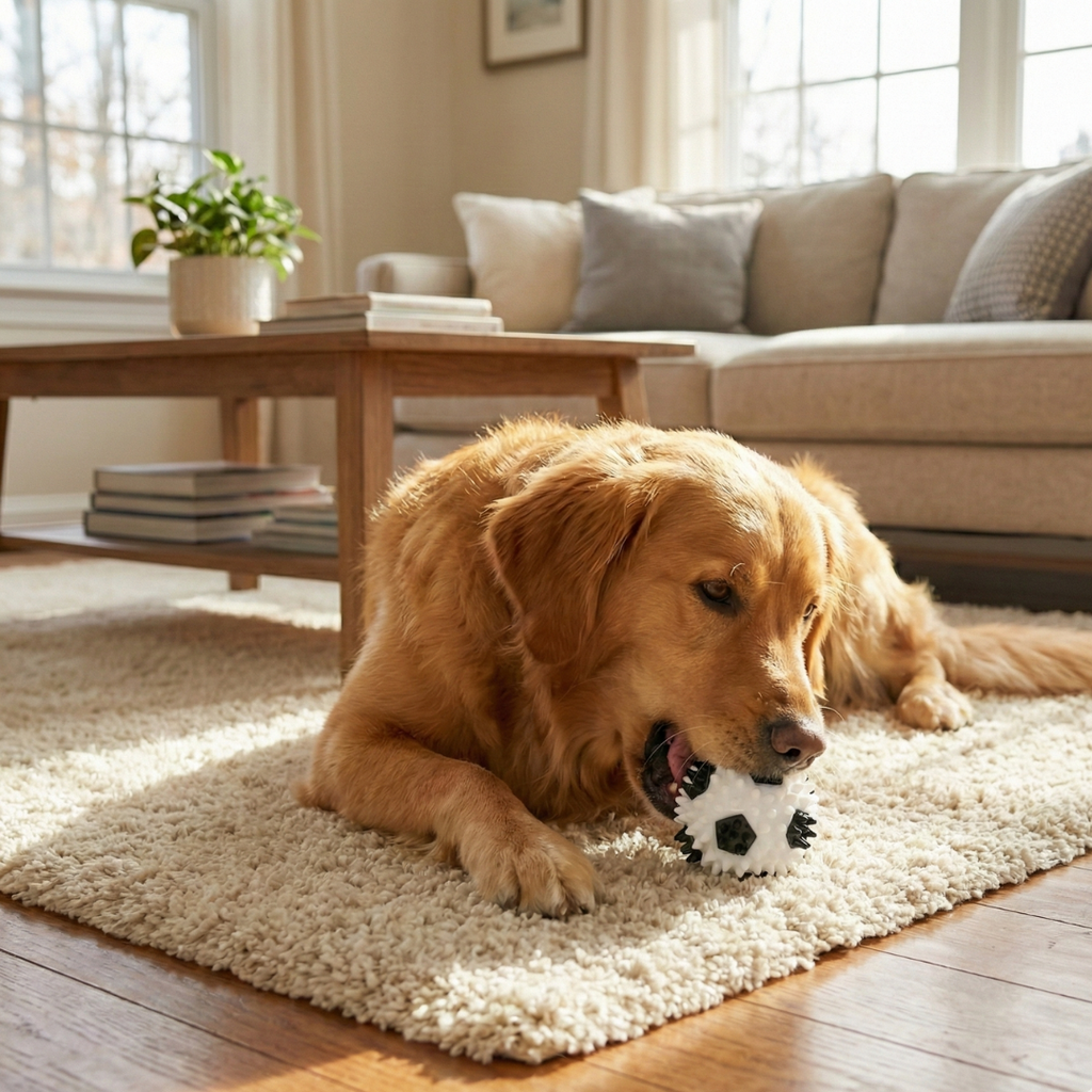 Spiked Dental Chew Ball Dog