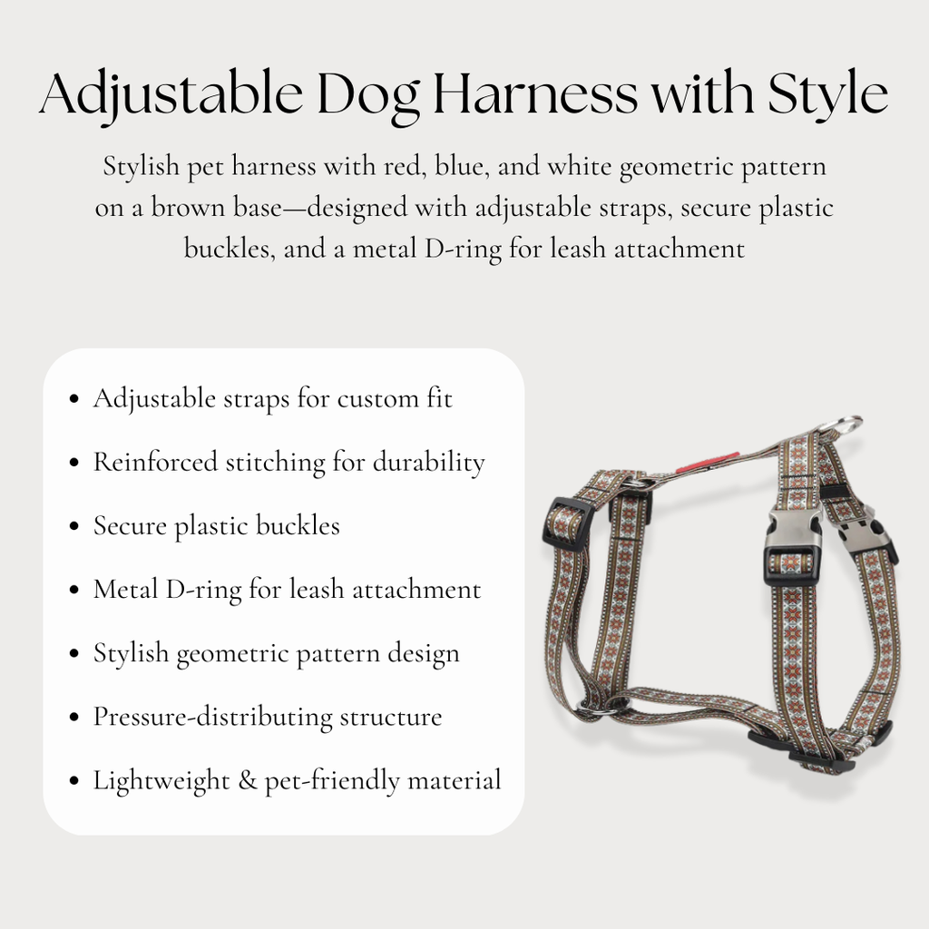 Adjustable Dog Harness with Style