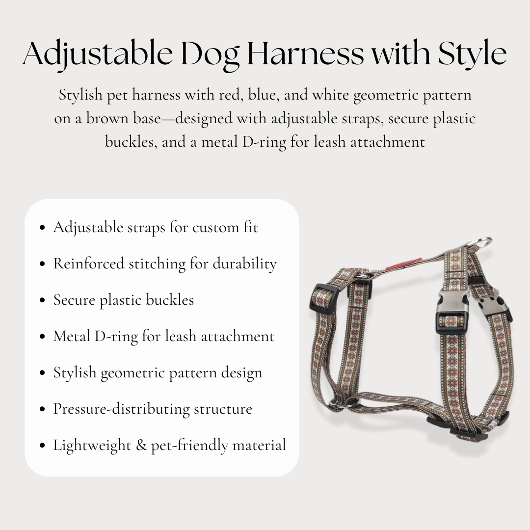 Adjustable Dog Harness with Style