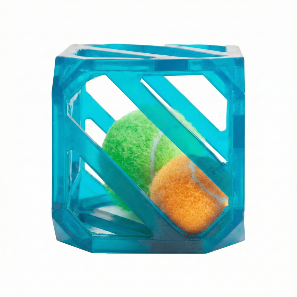 Interactive Cube Tennis Dog Toy