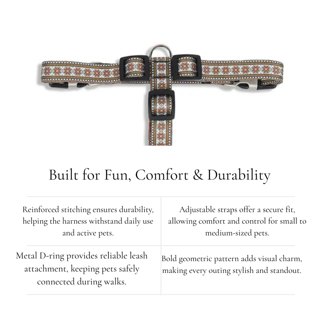 Adjustable Dog Harness with Style