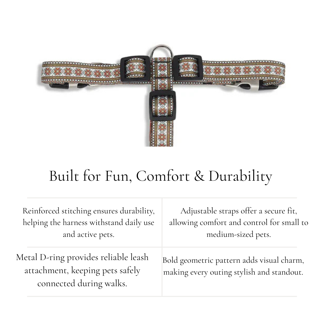 Adjustable Dog Harness with Style