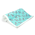 Turquoise Zebra Print Pet Blanket