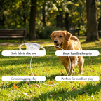 Soft Fabric Rope Ring Dog Toy