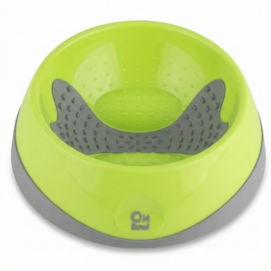 Green Bone Slow Feeder Bowl