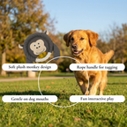 Plush Monkey Rope Dog Toy