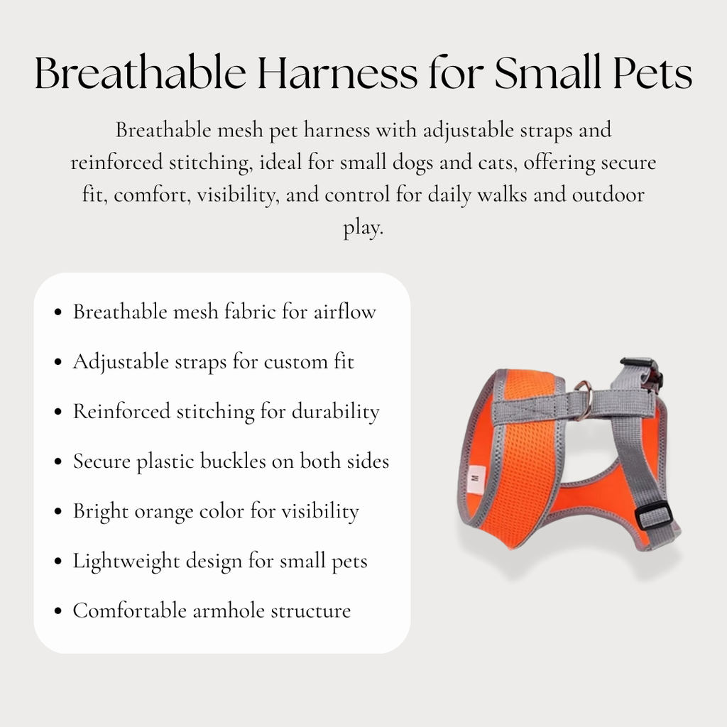 Breathable Harness for Small Pets