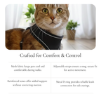 Black Mesh Pet Harness