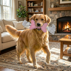 Plush Bone Rope Dog Toy