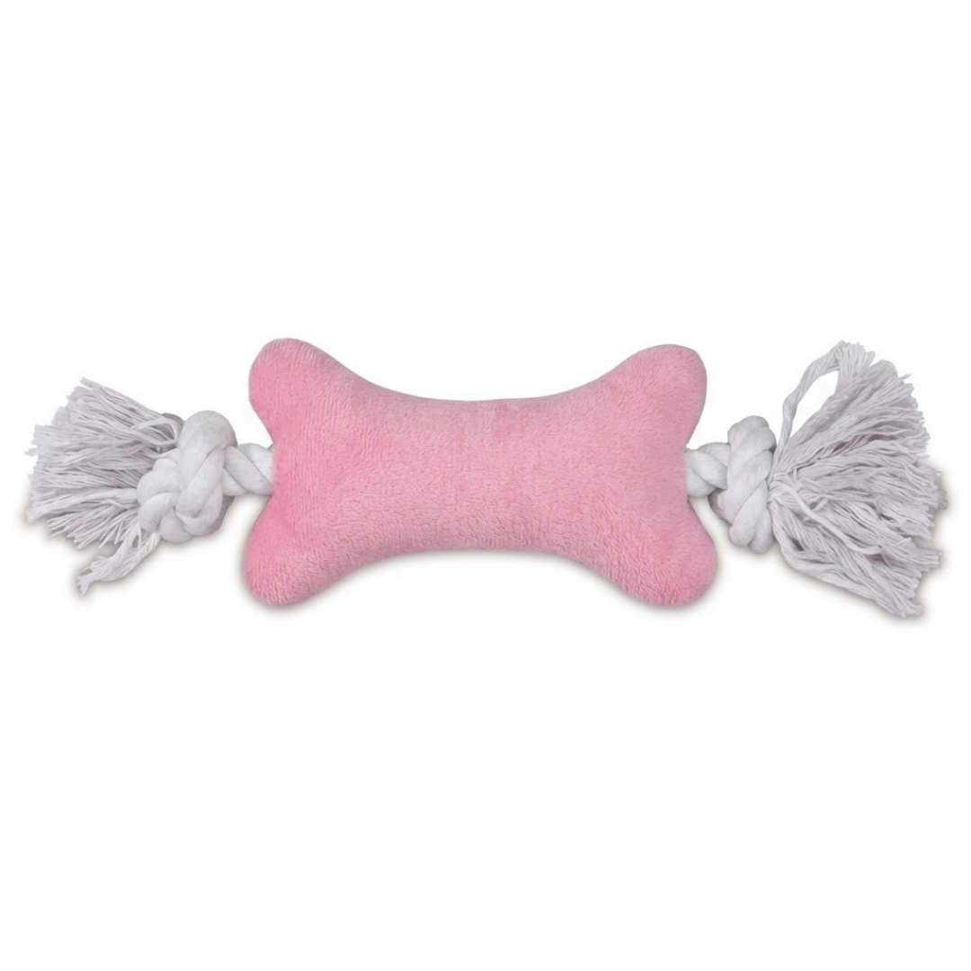 Plush Bone Rope Dog Toy