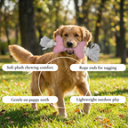 Plush Bone Rope Dog Toy
