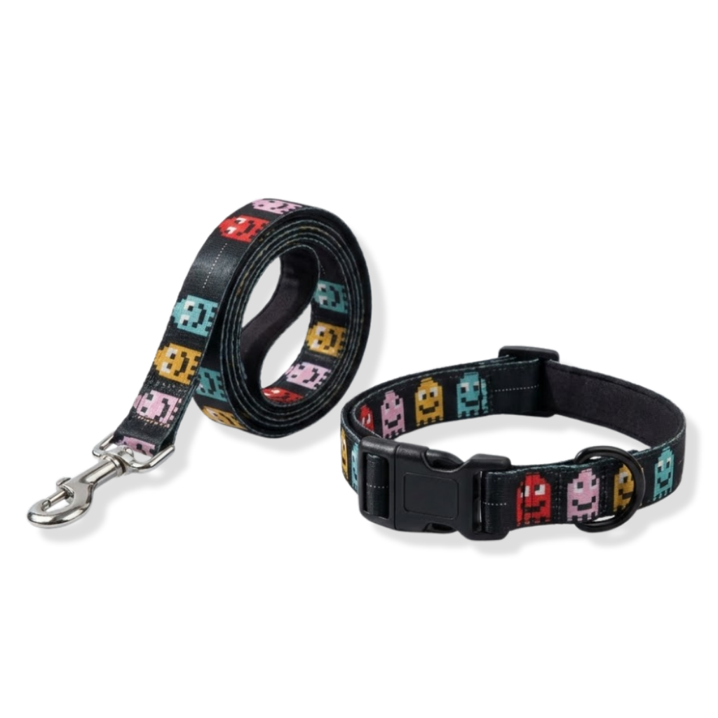 Pixel Ghost Leash & Collar Set