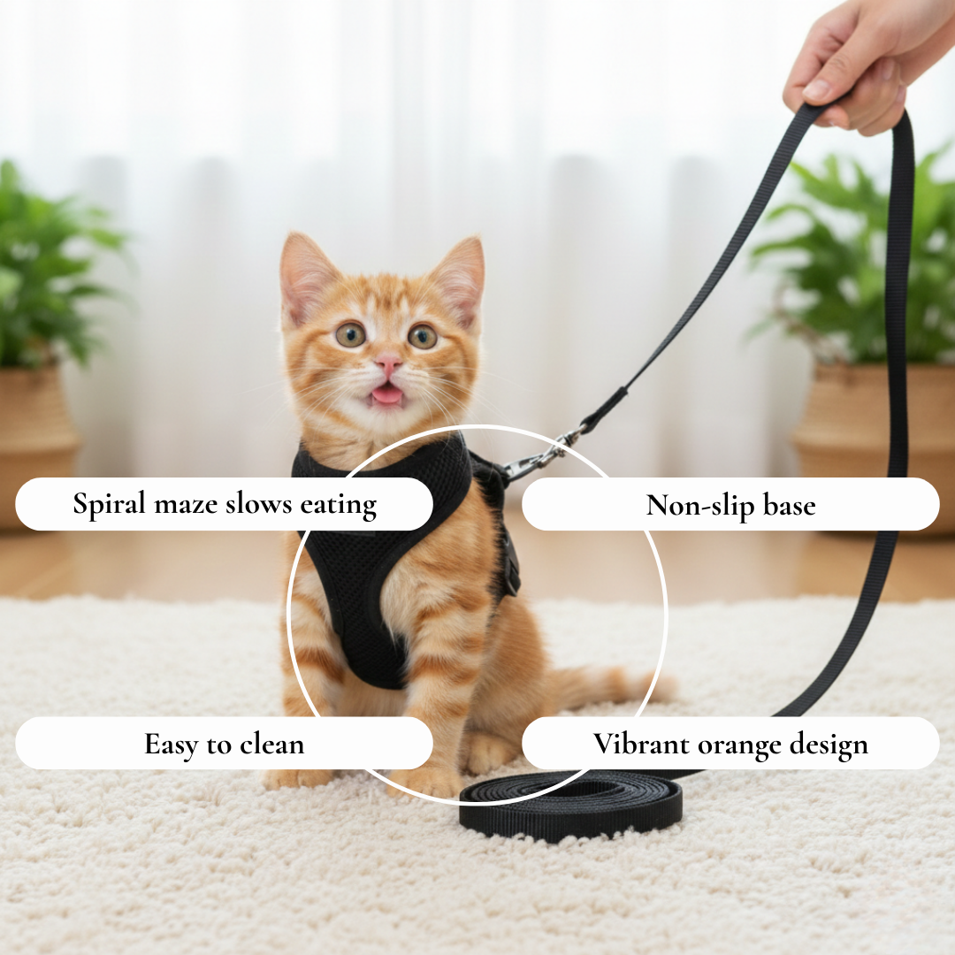 Black Mesh Pet Harness